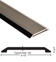 2-1/2 x 1/4 x 72 Smooth Saddle Threshold, NGP 410-72