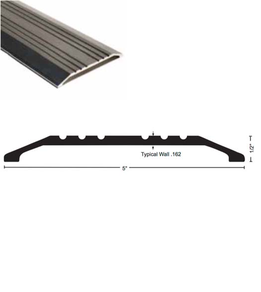 5 x 1/2 x 36 Saddle Threshold