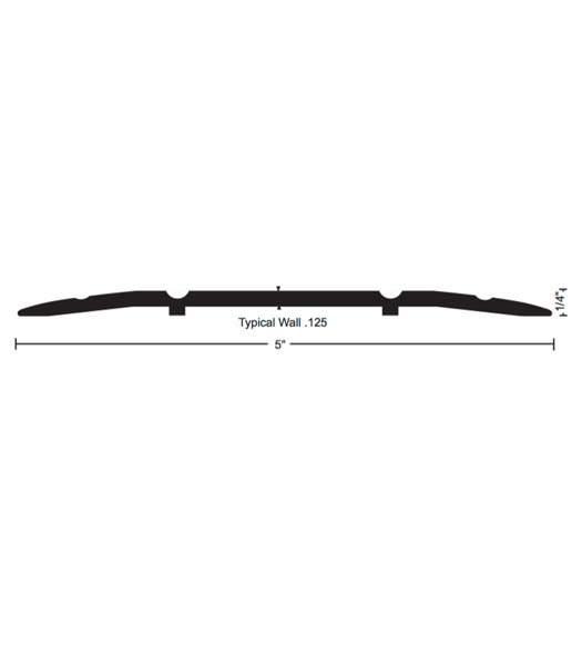 5 x 1/4 x 72 Saddle Threshold