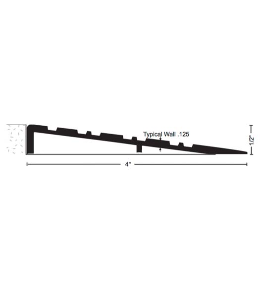 4 x 1/2 x 36 Ramp