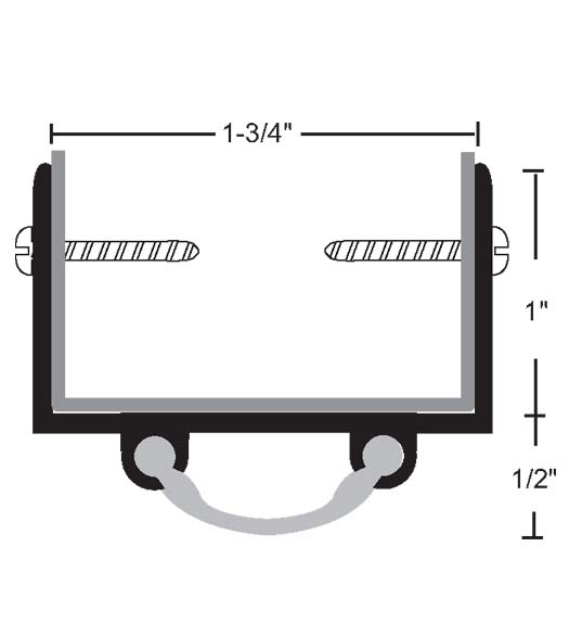 1 x 36 Vinyl Door Shoe