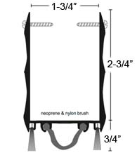 2-3/4 x 36 Door Shoe, NGP 99NWHA-36