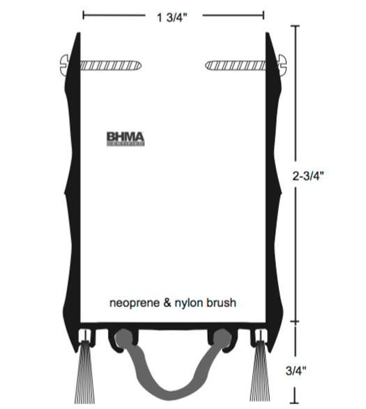 2-3/4 x 48 Door Shoe