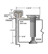 Continuous Hinge 83 Inch Half Surface, National Guard Products HD5400-83