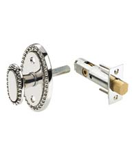 Beaded Turnpiece Mortise Privacy Bolt, Omnia 065