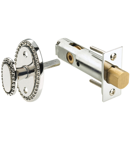Mortise Beaded Turnpiece Privacy Bolt