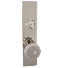 Contemporary Ball Knob Mortise Lockset, Omnia 12198