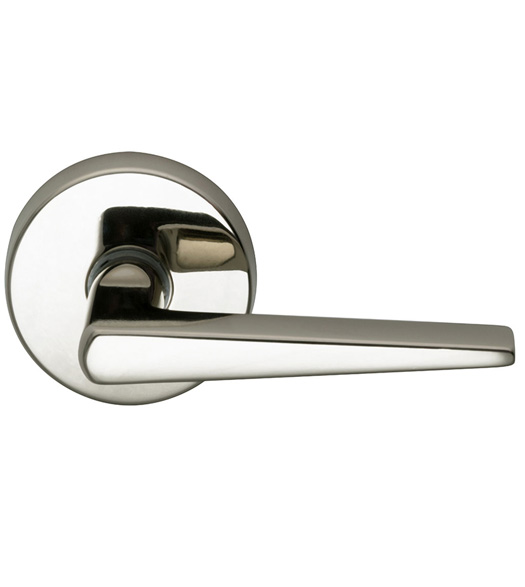 Sleek Door Lever with Round Rose