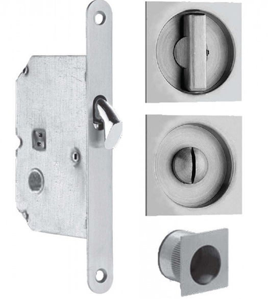 Stainless Steel Privacy Pocket Door Lock