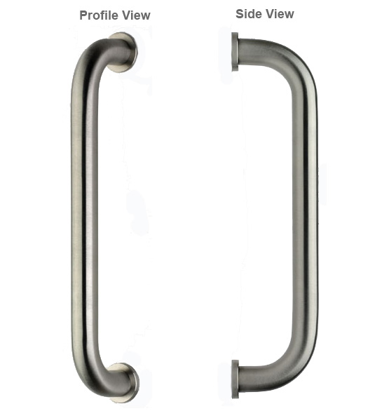 Satin Stainless Steel 8 Inch Handle