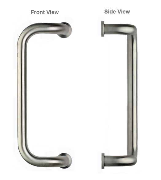 Offset Stainless Steel Door Pull