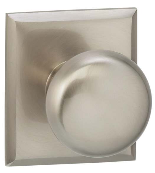 Half Round Knob With Rectangular Rose