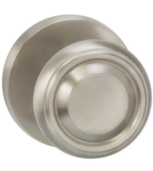 Beveled Knob With Round Rose
