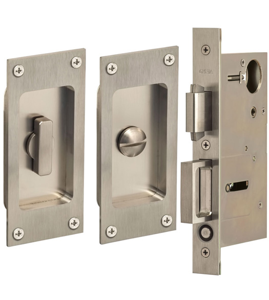 5 Inch Stainless Steel Rectangle Privacy Set