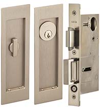 7 Inch Pocket Door Keyed Entry Set, Omnia 7035/A