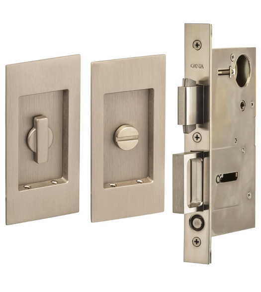 4-1/2 Inch Privacy Mortise Pocket Door Set