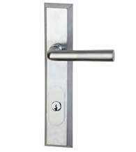 Square American Cylinder Patio Door Trim Set, Omnia 72000ACB