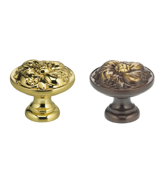 Ornate Floral Cabinet Knob