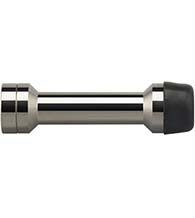3-3/4 Inch Satin Stainless Baseboard Door Stop, Omnia 7605