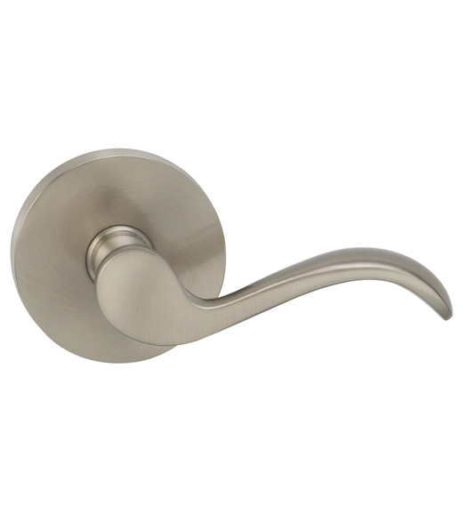 Scroll Lever With Modern Round Rose