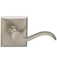 Scroll Lever with Rectangular Rose, Omnia 895RT