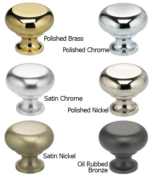 Omnia 9100 Simple Solid Brass Cabinet Knob