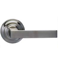 Square Lever with Stepped Round Rose, Omnia 930TD