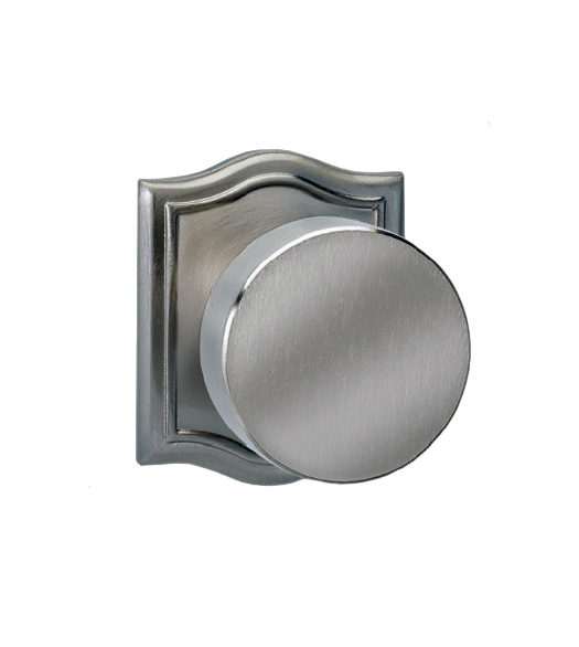 Modern Knob with Arched Rosette