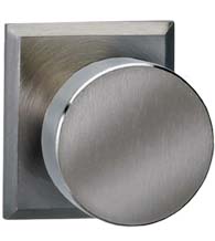Modern Knob with Rectangular Rose, Omnia 935RT