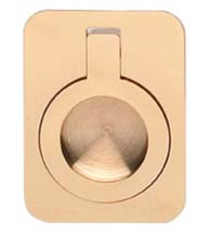 2 Inch Contemporary Rectangular Ring Pull, Omnia 9588/50