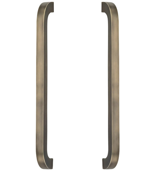 Back-to-Back Modern Hangar Door Pull Set