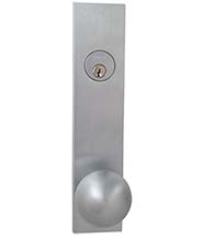 Contemporary Ball Knob Entry Lockset, Omnia D12198