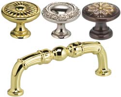Omnia Ornate Collection Cabinet Knobs and Pulls