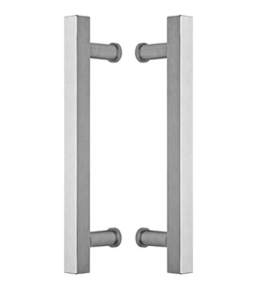 15 Square Stainless Glass Door Handles