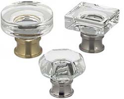 Omnia Glass and Crystal Collection Cabinet Knobs