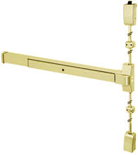 Grade 1 Polished Brass Vertical Rod Exit Device, PDQ 4200V-B605