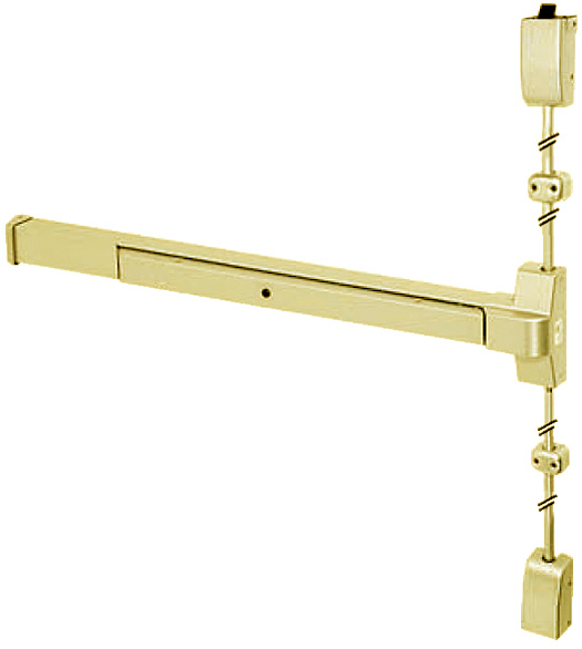 Polished Brass Vertical Rod Exit Device