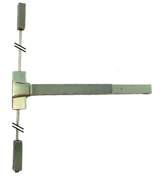 Polished Brass Vertical Rod Exit Device