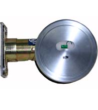 Satin Chrome Restroom Lock with Occupancy Indicator, PDQ KV125IND26D