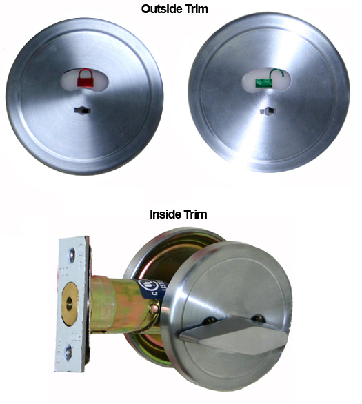 Restroom Occupancy Indicator Door Bolt