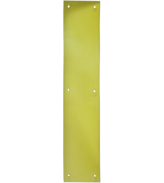 3.5 x 15 Solid Brass Push Plate