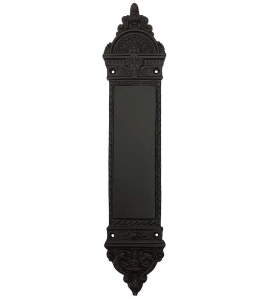 Oil Rubbed Bronze New Orleans Push Plate