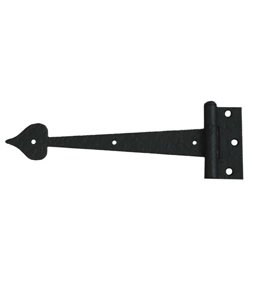 9 Heart Rough Iron Heavy Strap Hinge
