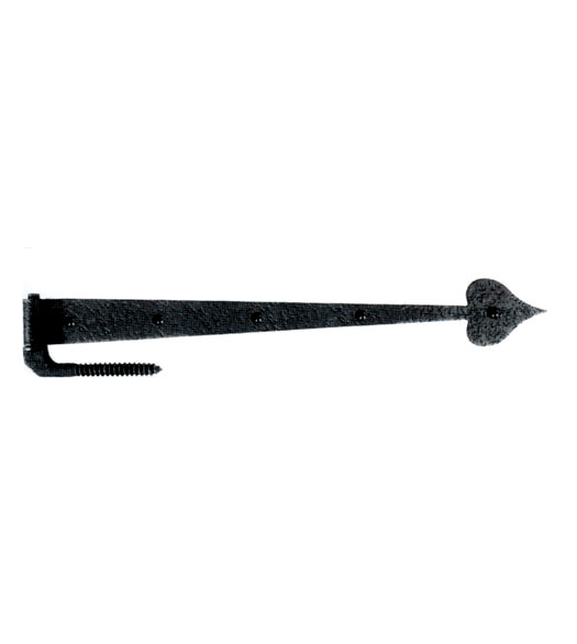 17 Heart Tip Iron Strap Hinge With Pintle