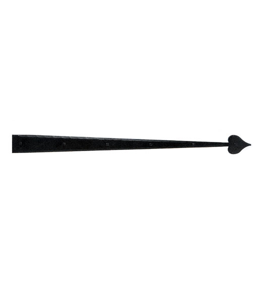 14 Iron Art Dummy Strap Heart Tip Hinge