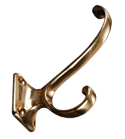 Two-Prong Coat and Hat Hook