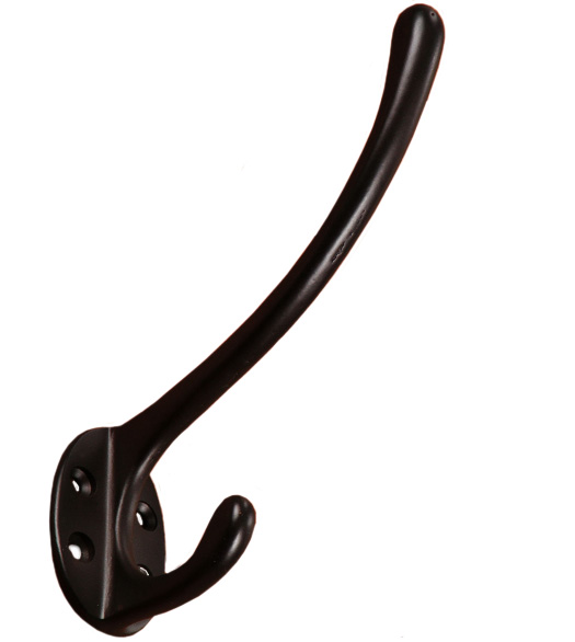 4-3/4 Inch Oval Base Coat and Hat Hook
