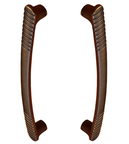 Ridged Door Pulls with Back to Back Mounted
