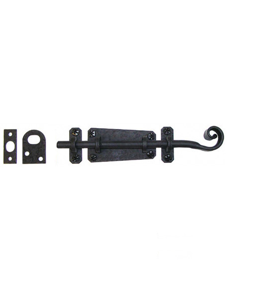 Iron Swirled Slide Bolt