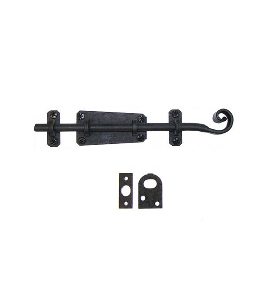 Iron Swirled Slide Bolt